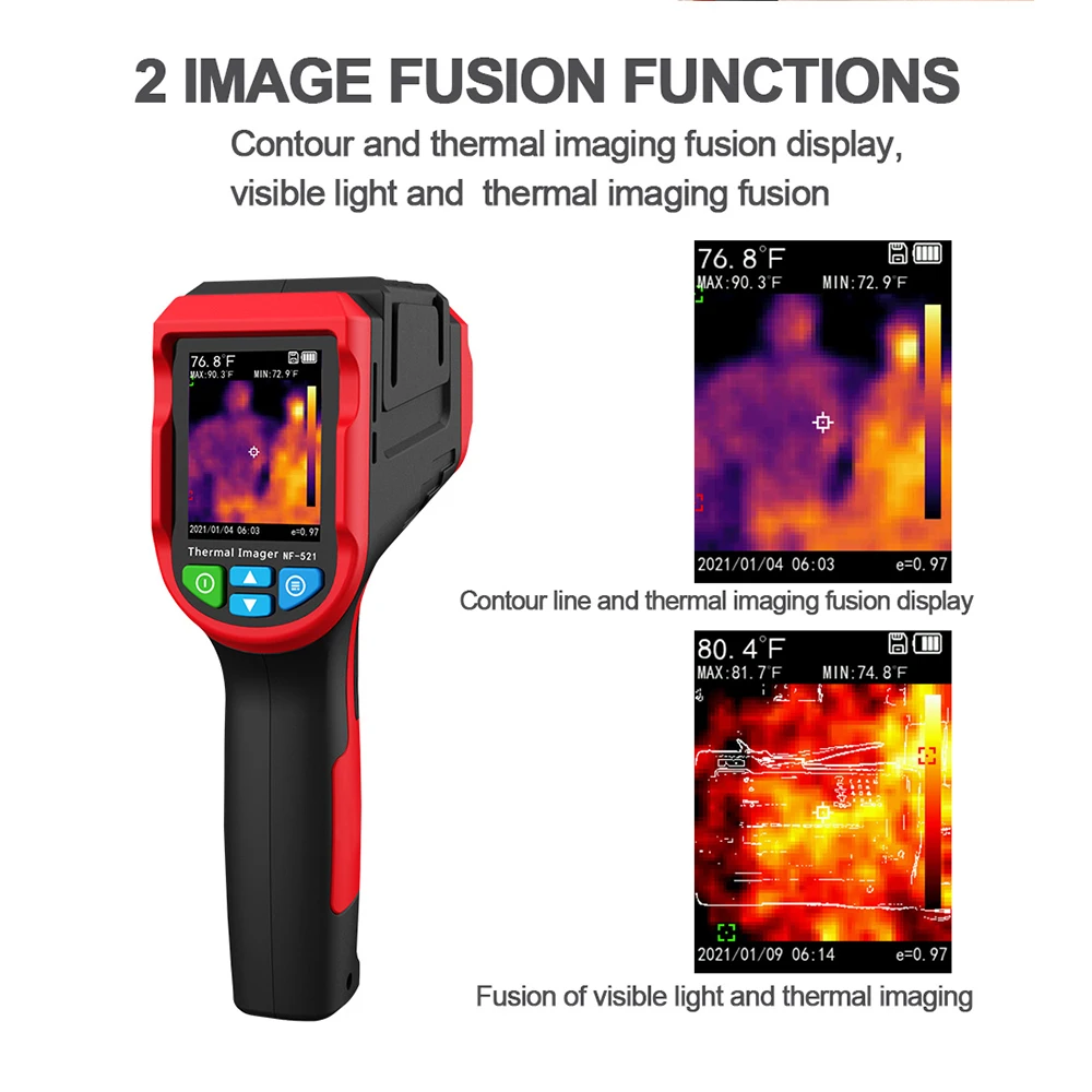 กล้องถ่ายภาพความร้อนอินฟราเรดอ - Nf 521 Thermal Imaging Camera บทวิจารณ์และราคา